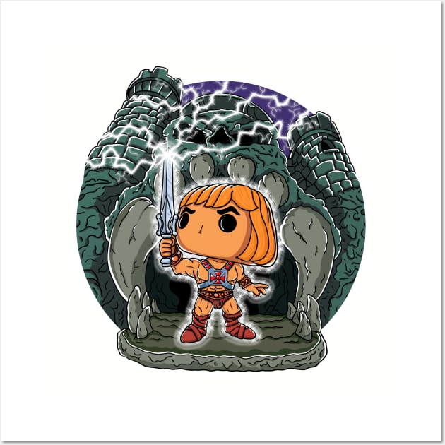 He-Man Castle Wall Art by soulcrawler